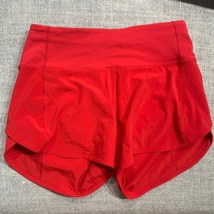 Lululemon dark red speed ups